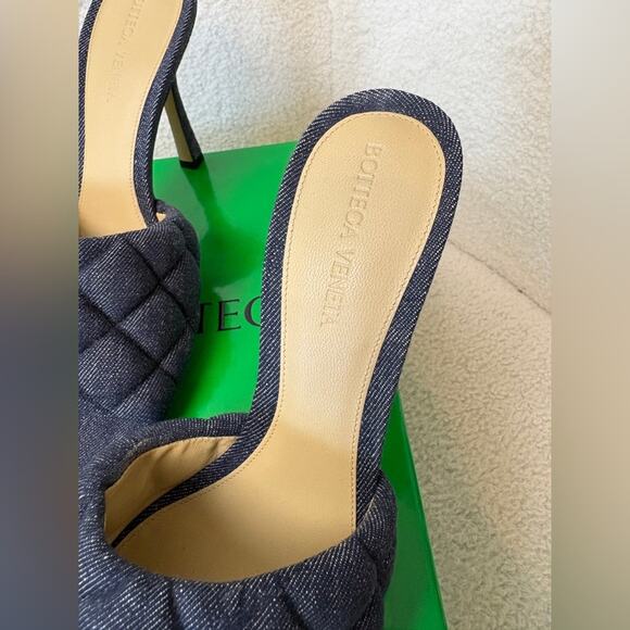 Bottega Veneta Denim Matelasse Padded Mule 40 - Picture 2 of 6